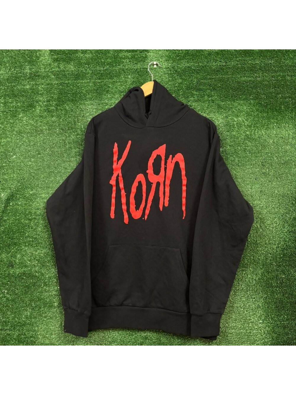 Korn Hoodie Logo Rock Hoodie Size Large